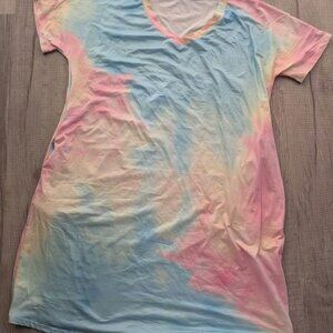 KOUAER Tye Dye Dress Extra Large Women�s